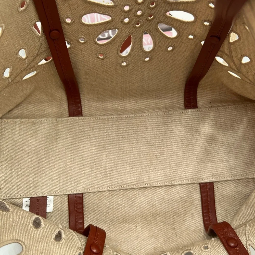 Chloé East-West Floral Linen Tote - EUC - Picture 13 of 15